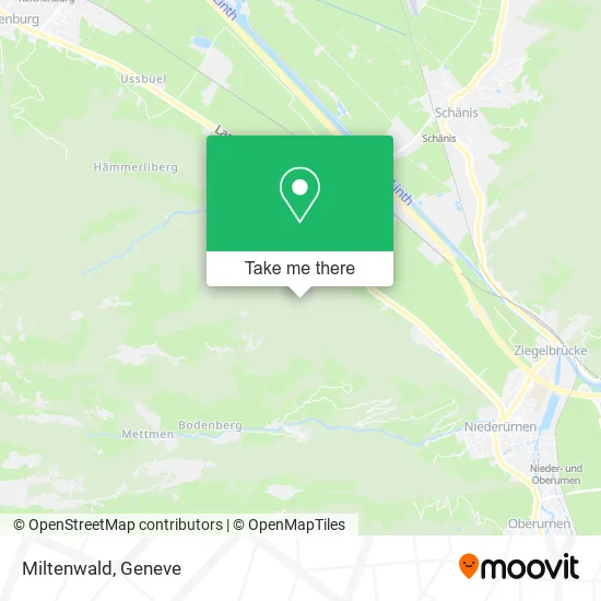 Miltenwald map