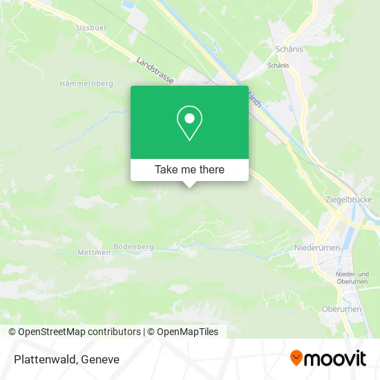 Plattenwald map