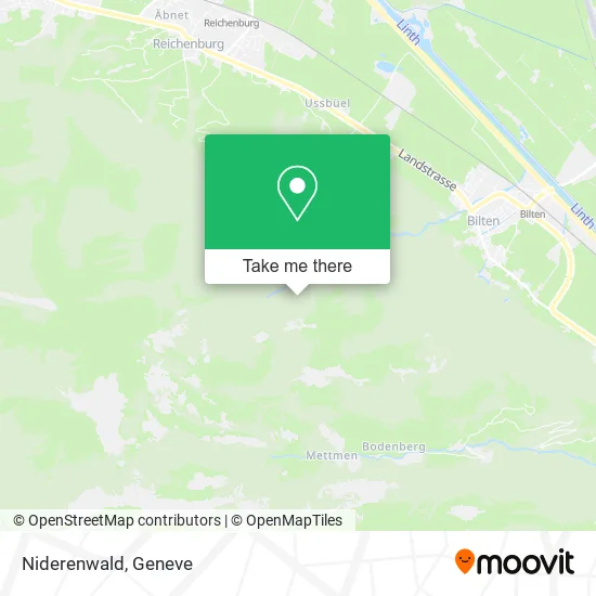 Niderenwald map