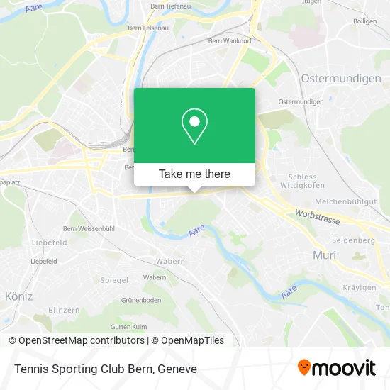 Tennis Sporting Club Bern map
