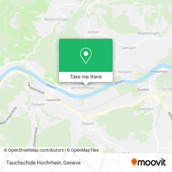 Tauchschule Hochrhein map