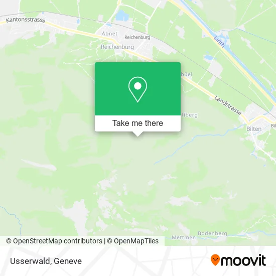 Usserwald map