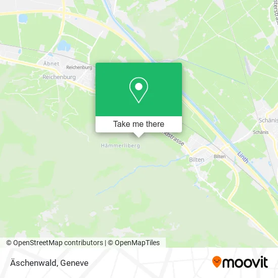 Äschenwald map