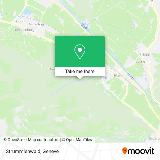 Strümmlenwald map
