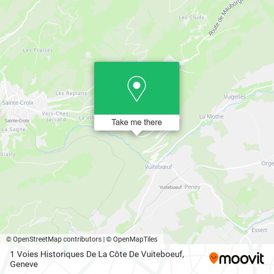 1 Voies Historiques De La Côte De Vuiteboeuf map