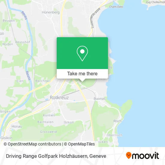 Driving Range Golfpark Holzhäusern map