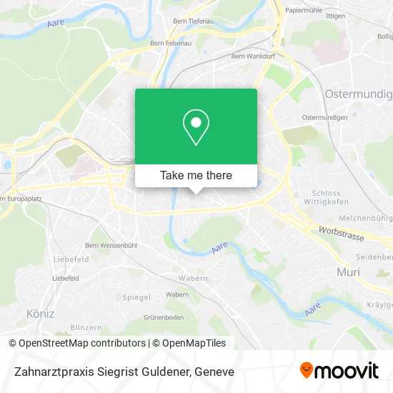 Zahnarztpraxis Siegrist Guldener map