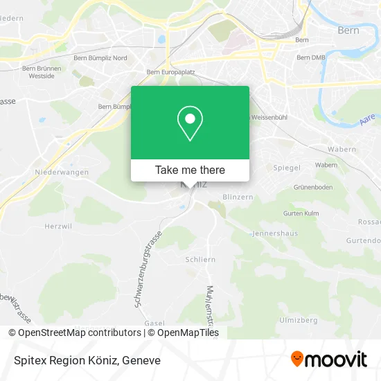 Spitex Region Köniz map