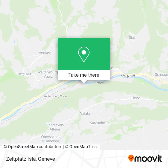 Zeltplatz Isla map