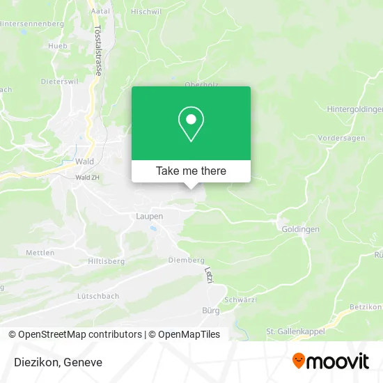 Diezikon map