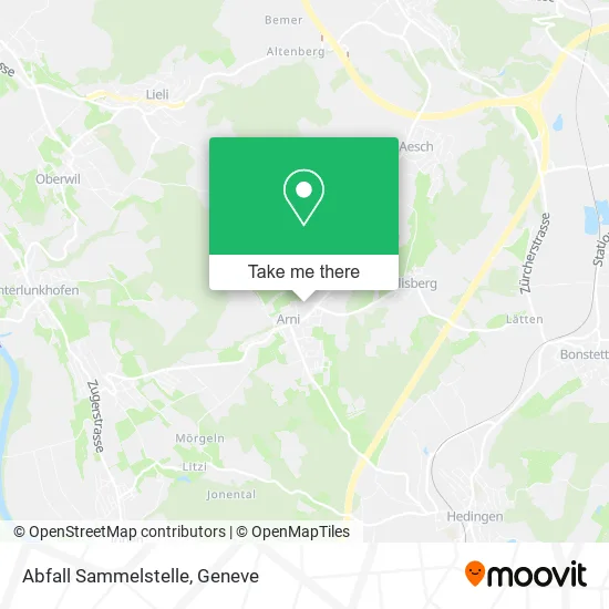 Abfall Sammelstelle map