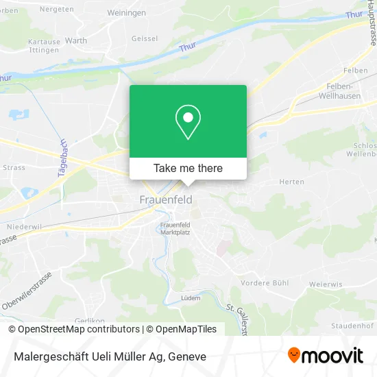 Malergeschäft Ueli Müller Ag map