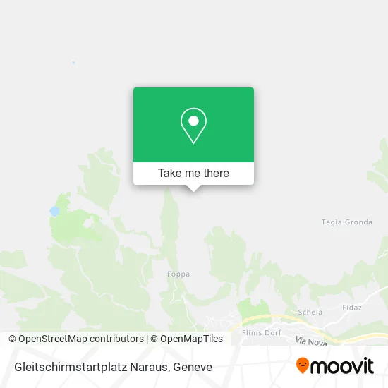 Gleitschirmstartplatz Naraus map