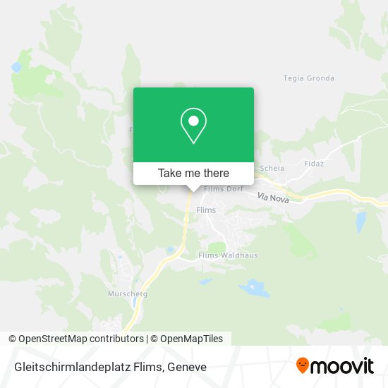 Gleitschirmlandeplatz Flims map