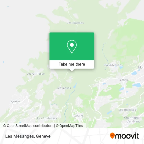 Les Mésanges map