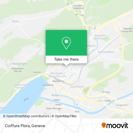 Coiffure Flora map