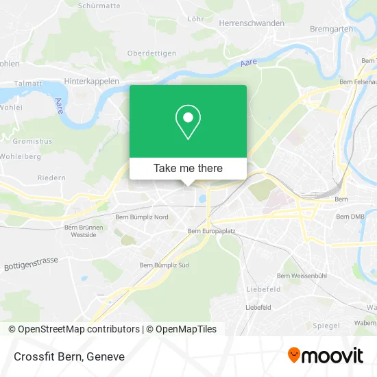 Crossfit Bern map