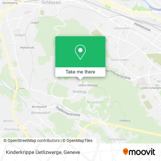 Kinderkrippe Üetlizwerge map