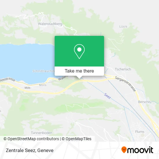 Zentrale Seez map