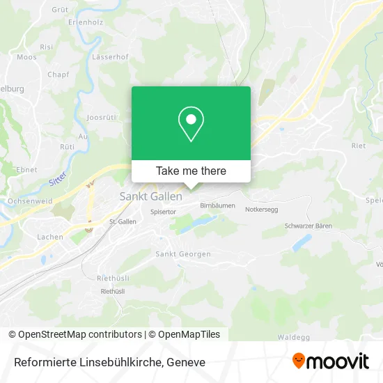 Reformierte Linsebühlkirche plan