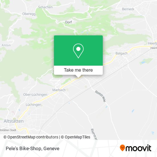 Pele's Bike-Shop map