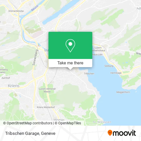 Tribschen Garage map