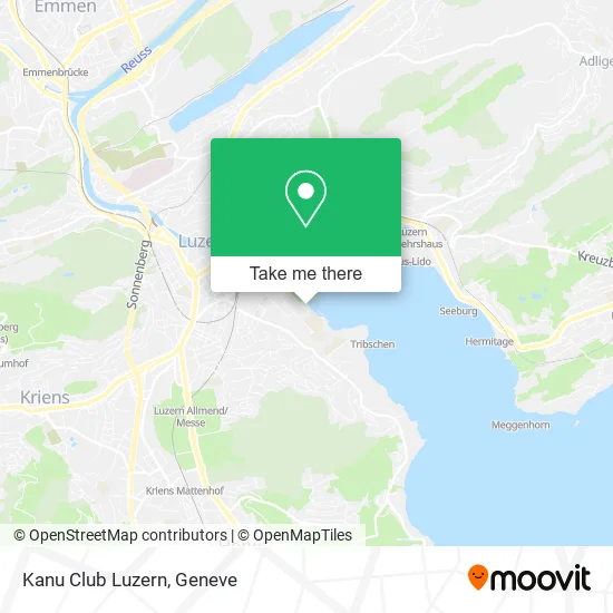 Kanu Club Luzern map