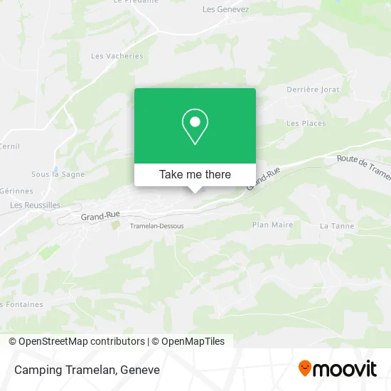 Camping Tramelan map