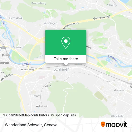 Wanderland Schweiz map