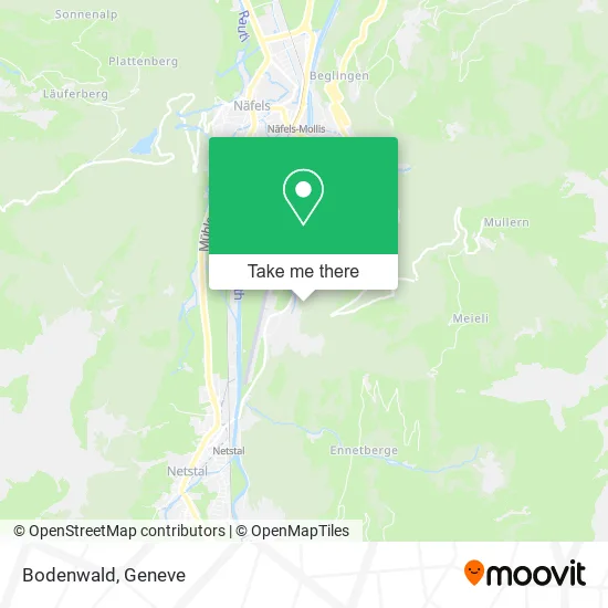Bodenwald map