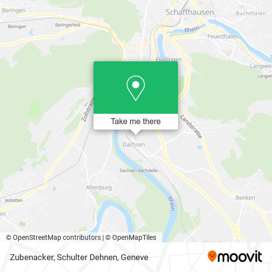 Zubenacker, Schulter Dehnen map
