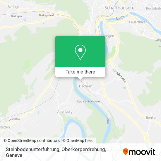 Steinbodenunterführung, Oberkörperdrehung map