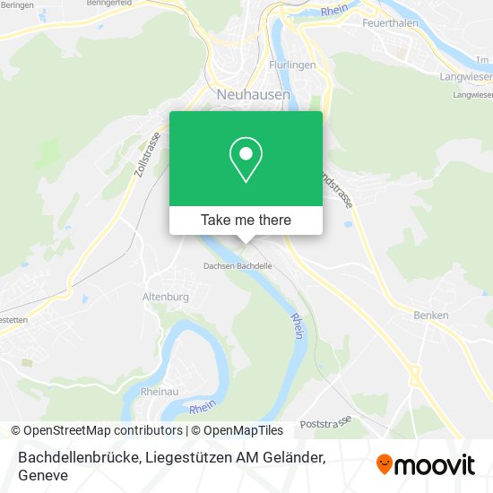 Bachdellenbrücke, Liegestützen AM Geländer map