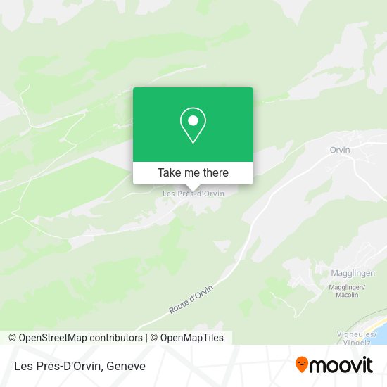 Les Prés-D'Orvin map