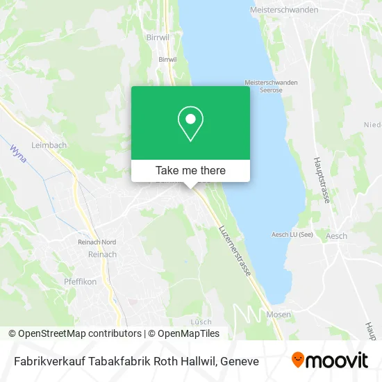 Fabrikverkauf Tabakfabrik Roth Hallwil map