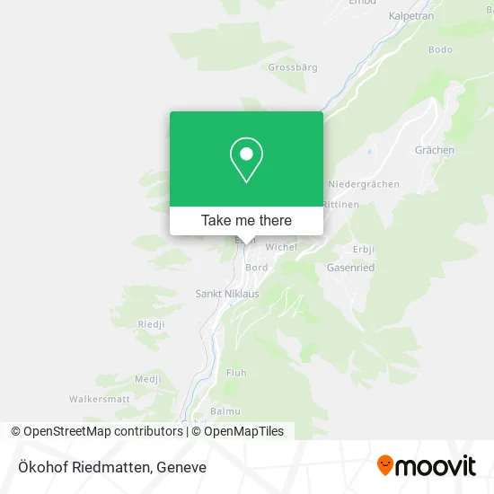Ökohof Riedmatten map