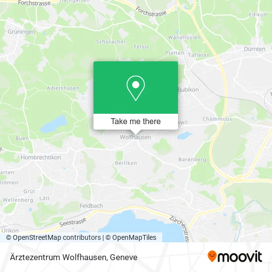 Ärztezentrum Wolfhausen map