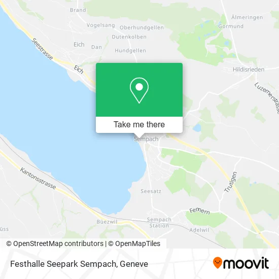 Festhalle Seepark Sempach map