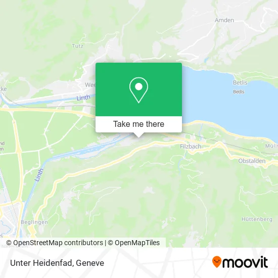 Unter Heidenfad map