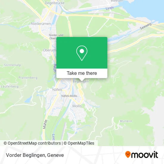 Vorder Beglingen map