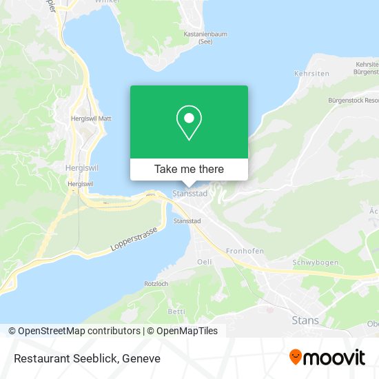 Restaurant Seeblick map