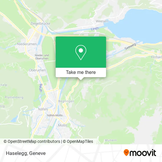Haselegg map