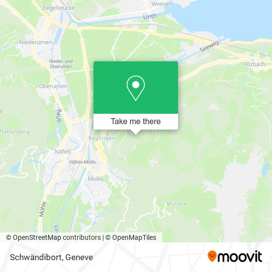 Schwändibort map