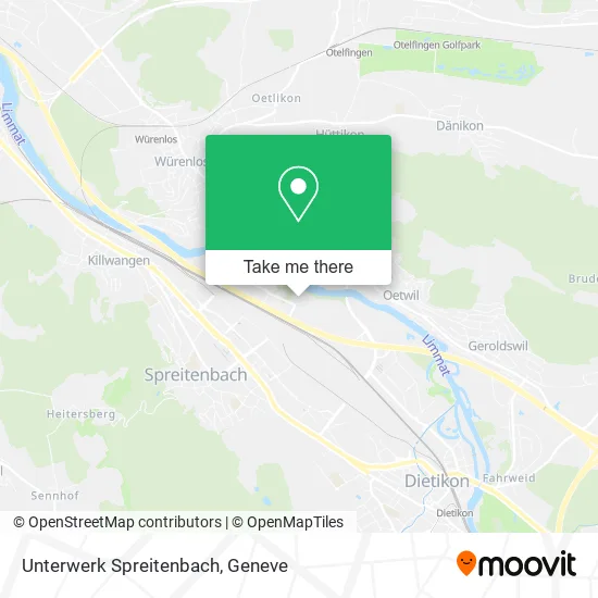 Unterwerk Spreitenbach map