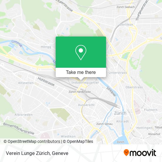 Verein Lunge Zürich map