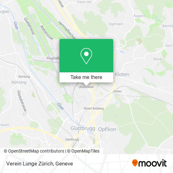 Verein Lunge Zürich map