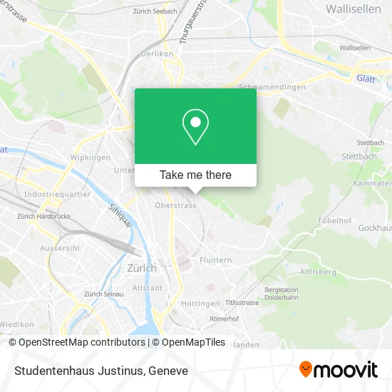 Studentenhaus Justinus map