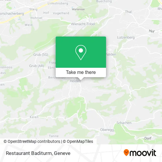 Restaurant Baditurm map
