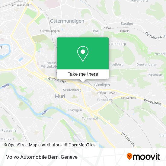 Volvo Automobile Bern map