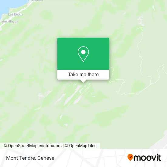 Mont Tendre map